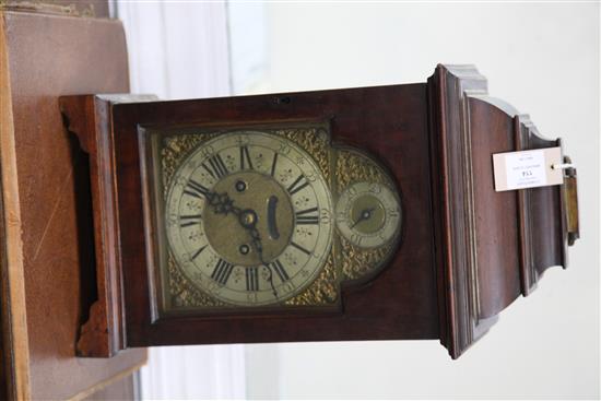 David Gordon of Dublin. A George III twin fusee bracket clock movement and dial, 19in.